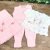 Saída Maternidade Cecília Branco com Rosa Bebê - comprar online