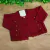 Casaco Gabriela em Tricot Vermelho Bordô