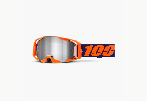100% ARMATIC Moto/MTB Neon Orange - Mirror Silver Flash Lens 50060-00003 - comprar online