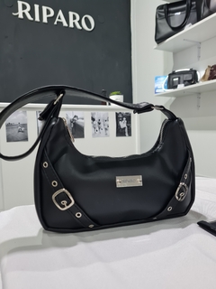 MINI BAG JADE dos hebillas (negra) - - comprar online