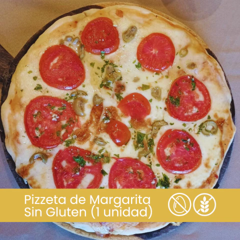 Pizzeta de Margarita Sin Gluten (1 unidad) - La LLama