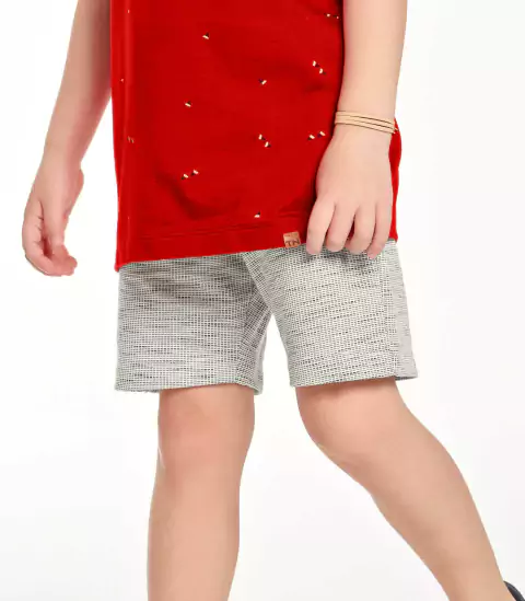 Bermuda Infantil Menino Em Moletinho TrickNick