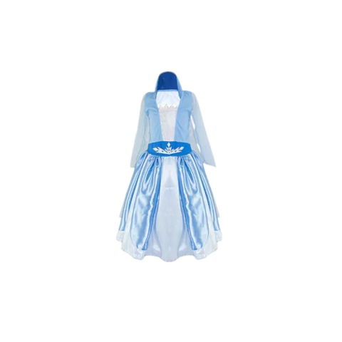Fantasia princesa rainha do gelo neve deluxe infantil