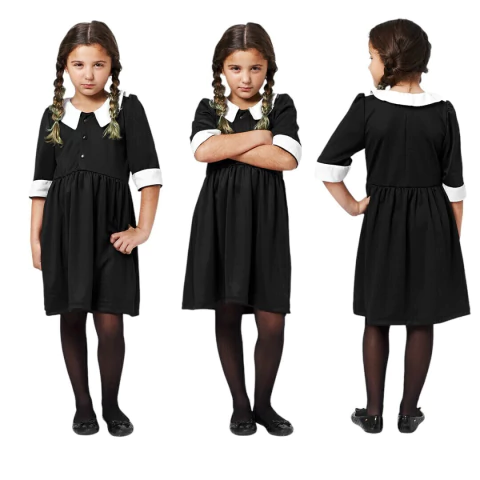 Fantasia Wandinha Fantasia Halloween