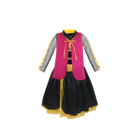 Fantasia infantil menina de princesa Ana Frozen