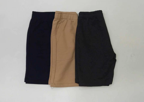 KIT BERMUDAS INFANTIL MENINO MOLETOM CORES NEUTRAS E COLORIDO (3 BERMUDAS OU 2 BERMUDAS)