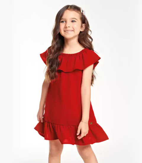 Vestido Ciganinha Vermelho Natal - Trick Nick