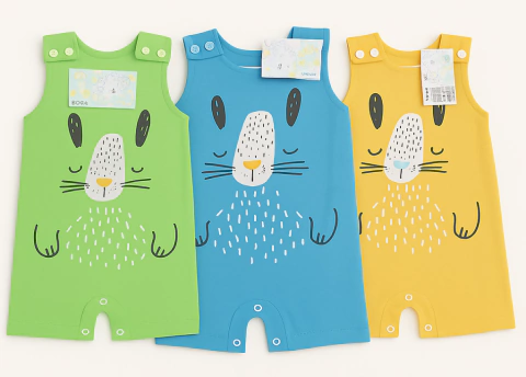 MACAQUINHO BEBE PETUTINHA BANHO DE SOL MENINO ROMPER MENINO