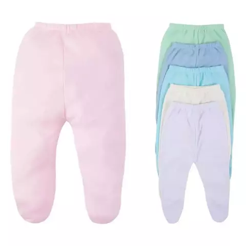 Mijão bebê Suedine Canelado calça bebê menina menino TOP CHOT liso colorido com pé