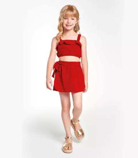 Conjunto Cropped com Shorts-Saia Trick Nick - comprar online