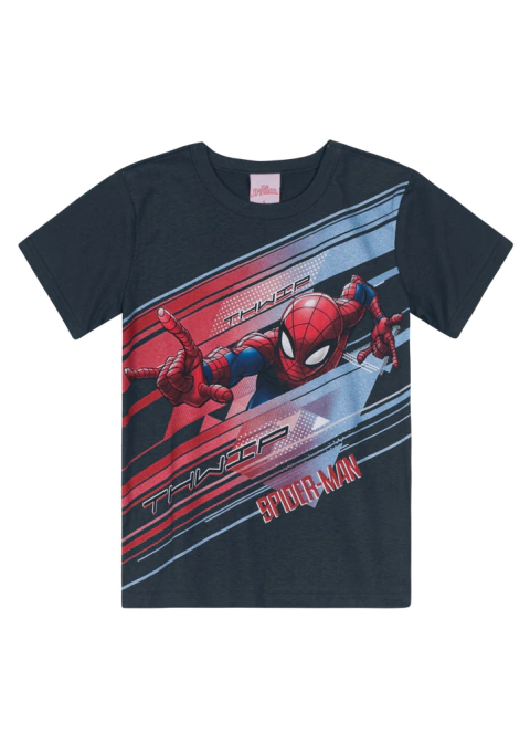 CAMISETA HOMEM ARANHA EM MEIA MALHA