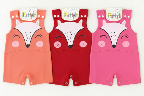 MACAQUINHO BEBÊ MEINHA BANHO DE SOL MENINA - Petutinha -Romper bebê menina raposinha- TAMANHO P AO G