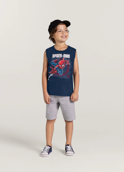 CAMISETA REGATA MEIA MALHA Homem Aranha