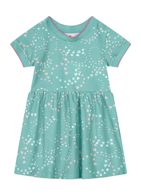 Vestido Infantil Cotton manga curta Brandili