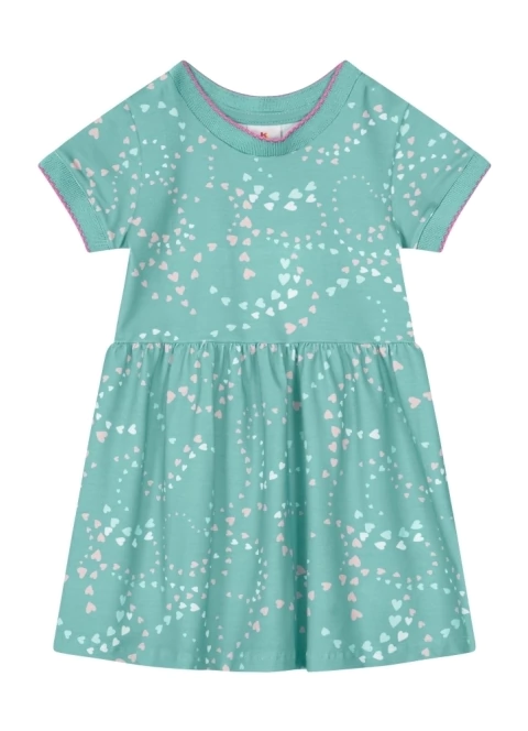 Vestido Infantil Cotton manga curta Brandili