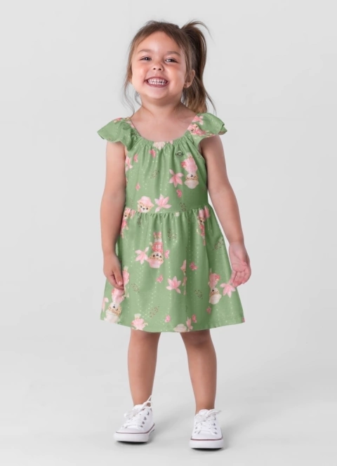 Vestido Jacquard com elastano Maquinetado Brandili