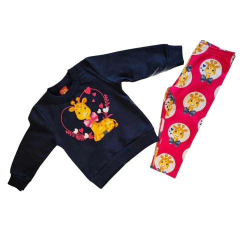 Conjunto De Blusão & Legging Girafas Kyly