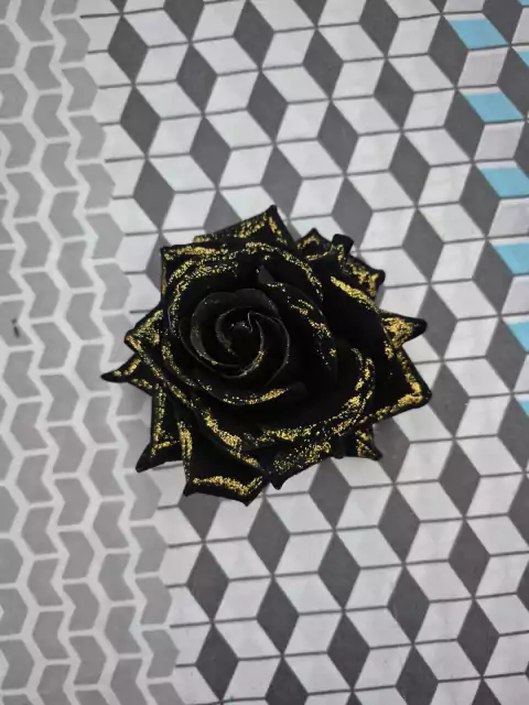 Rosa de cabelo Glitter Dourado - comprar online