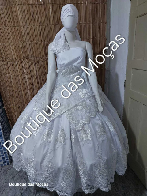 Conjunto branco luxo Candomblé e Umbanda - comprar online