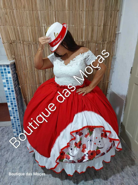 Conjunto Malandra Vermelho com body - comprar online