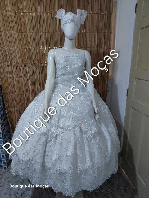 Conjunto branco renda luxo Candomblé e Umbanda - comprar online