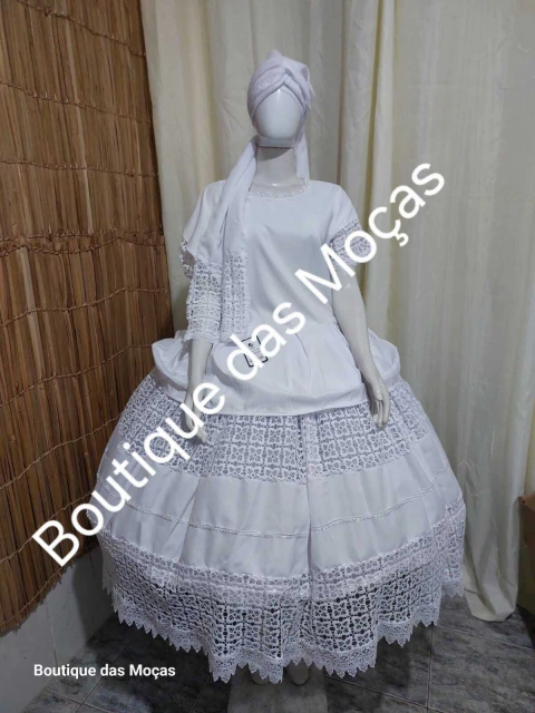 Conjunto 3 peças guipir Amanda - comprar online