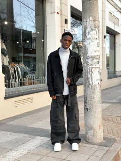 CAMPERA GABARDINA NEGRA