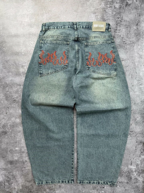 JEAN BAGGY FLAMA CELESTE
