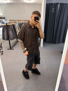 CAMISA TEJIDA SIENNA NEGRA - comprar online