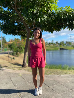 Conjunto Maya - Short Duplo com Bolsos Laterais e Regata - loja online
