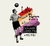 Ilustração de Lily Parr, jogadora de futebol, capturando sua ação em campo com a bola, simbolizando seu pioneirismo e sua contribuição ao esporte feminino.
