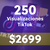 Impulsa tus Videos en TikTok con 250 Vistas de Audiencia - comprar online