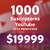 Paquete de 1000 Suscriptores para YouTube - Crecimiento Progresivo - comprar online
