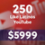 Impulso Estratégico: 250L Interacciones Latinas en YouTube - comprar online