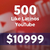 Impulso Estratégico: 500L Interacciones Latinas en YouTube - comprar online