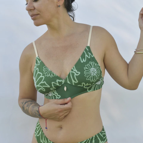 TRIÁNGULO AGUA GIRASOL VERDE