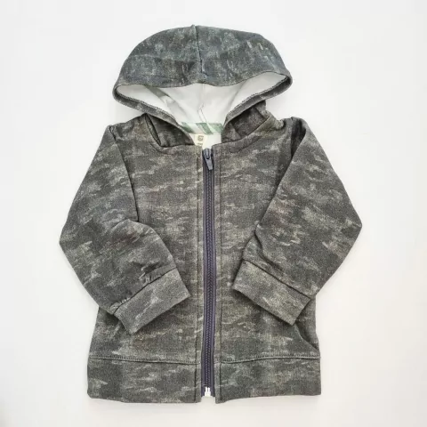 Campera frisa camuflado verde