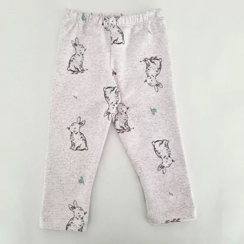Calza frisa conejo rosa