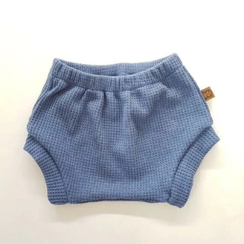 Short waffle azul