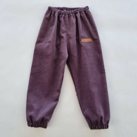 Pantalon corderoy violeta