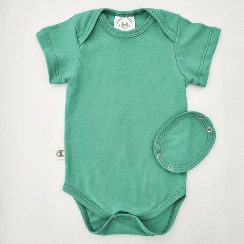 Body algodon verde MC con extensor