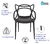 Kit com 12 Cadeiras Allegra Preta