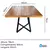 Jogo de Mesa Maciça 80X80cm Com 4 Cadeiras Gruvyer Nude - Ecomhome