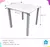 Jogo de Mesa Infantil Com 2 Cadeiras Escolar Creche Atividades Amarelo - Ecomhome