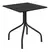 Jogo de Moema 70x70 Preta com 4 Cadeiras Rattan Preta - Ecomhome