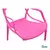 Jogo de Mesa Moema 80x80 com 4 Cadeiras Allegra Rosa