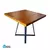 Jogo de Mesa Maciça 80X80cm Com 4 Cadeiras Gruvyer Nude - comprar online