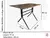 Mesa Moema 120x70cm Imbuia Retangular - Ecomhome