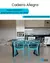 Jogo de Mesa Moema 80x80 com 4 Cadeiras Allegra Amarela - Ecomhome
