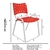 Jogo de Mesa Moema 120x70 Base branca Tampo branco, com 4 Cadeiras ISO - Ecomhome